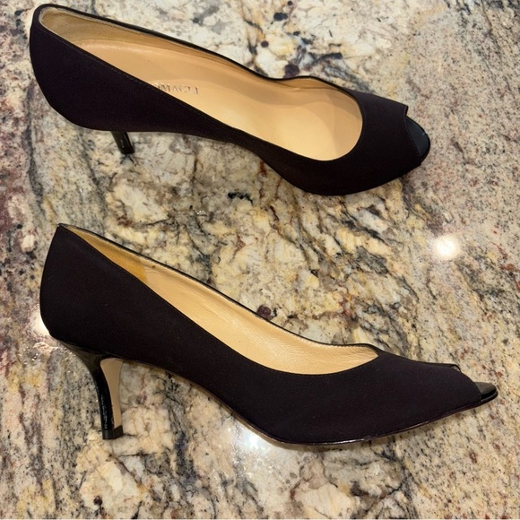 Bruno Magli Brown Satin Pumps - Picture 1 of 10